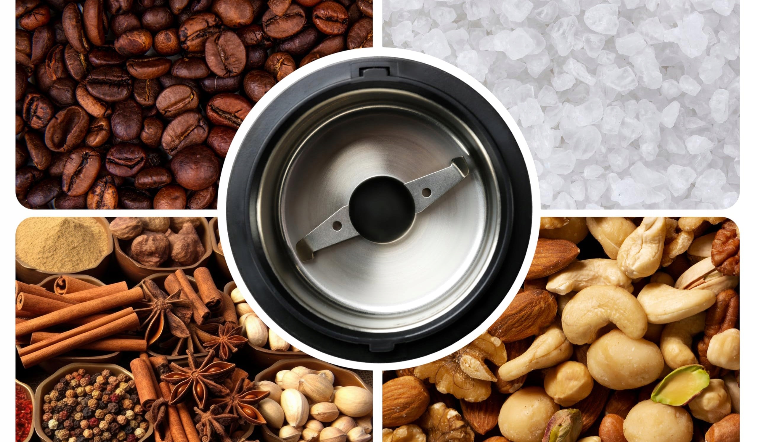 ELECTRIC GRINDER FOR GRINDING COFFEE SUGAR NUTS CEREAL 150W DURABLE EAN (GTIN) 8595123408410
