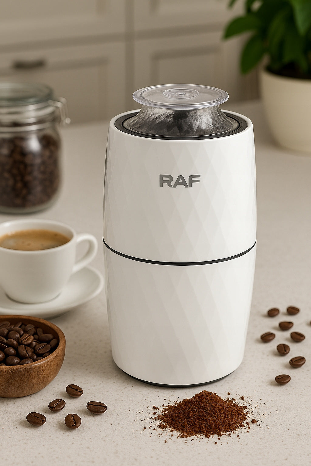 ELECTRIC GRINDER RAF FOR GRINDING COFFEE SPICES NUTS BEANS 4 BLADES Manufacturer code R.7122