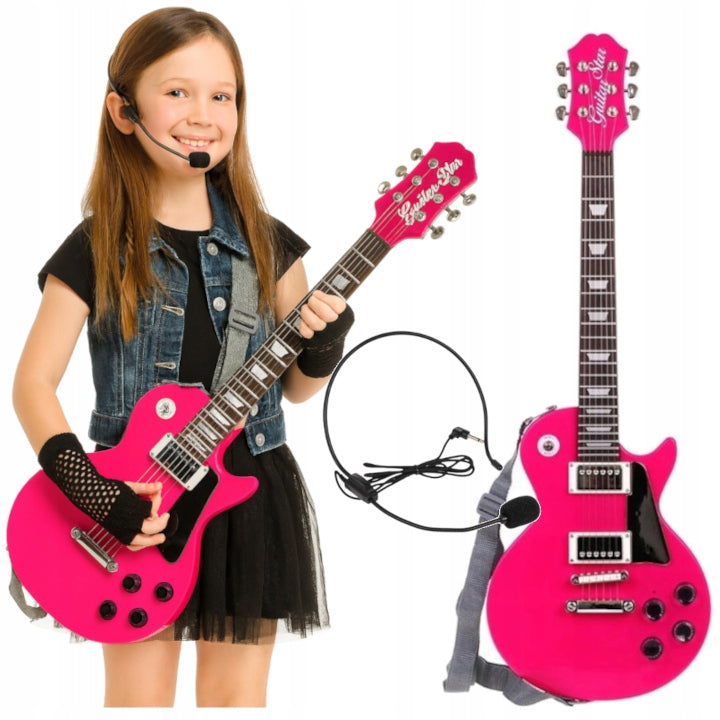 ELECTRIC GUITAR WITH MICROPHONE BACKING RHYTHMS