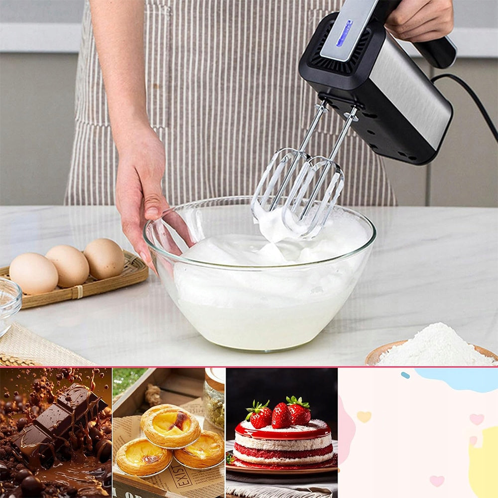ELECTRIC HAND MIXER FOOD PROCESSOR STAINLESS STEEL 800W 5 GEARS Brand no brand