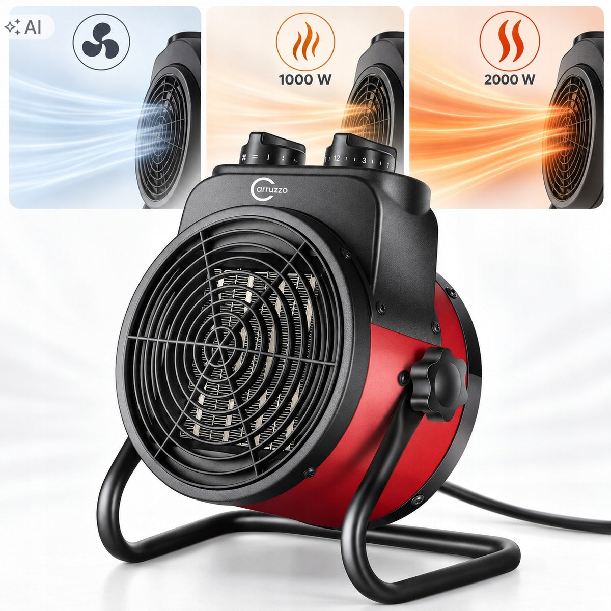 ELECTRIC HEATER 2000W FAN HEATER FARELKA THERMOSTAT Manufacturer code NAGRZEWNICA ELEKTRYCZNA GRZEJNIK FARELKA