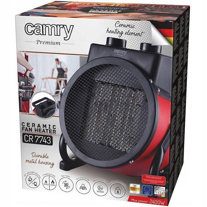 ELECTRIC HEATER 2in1 2400W CR7743 Packaging status original