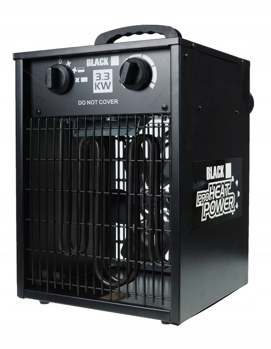 ELECTRIC HEATER 3,3KW BLACK DEHUMIDIFIER BLACK Packaging status original