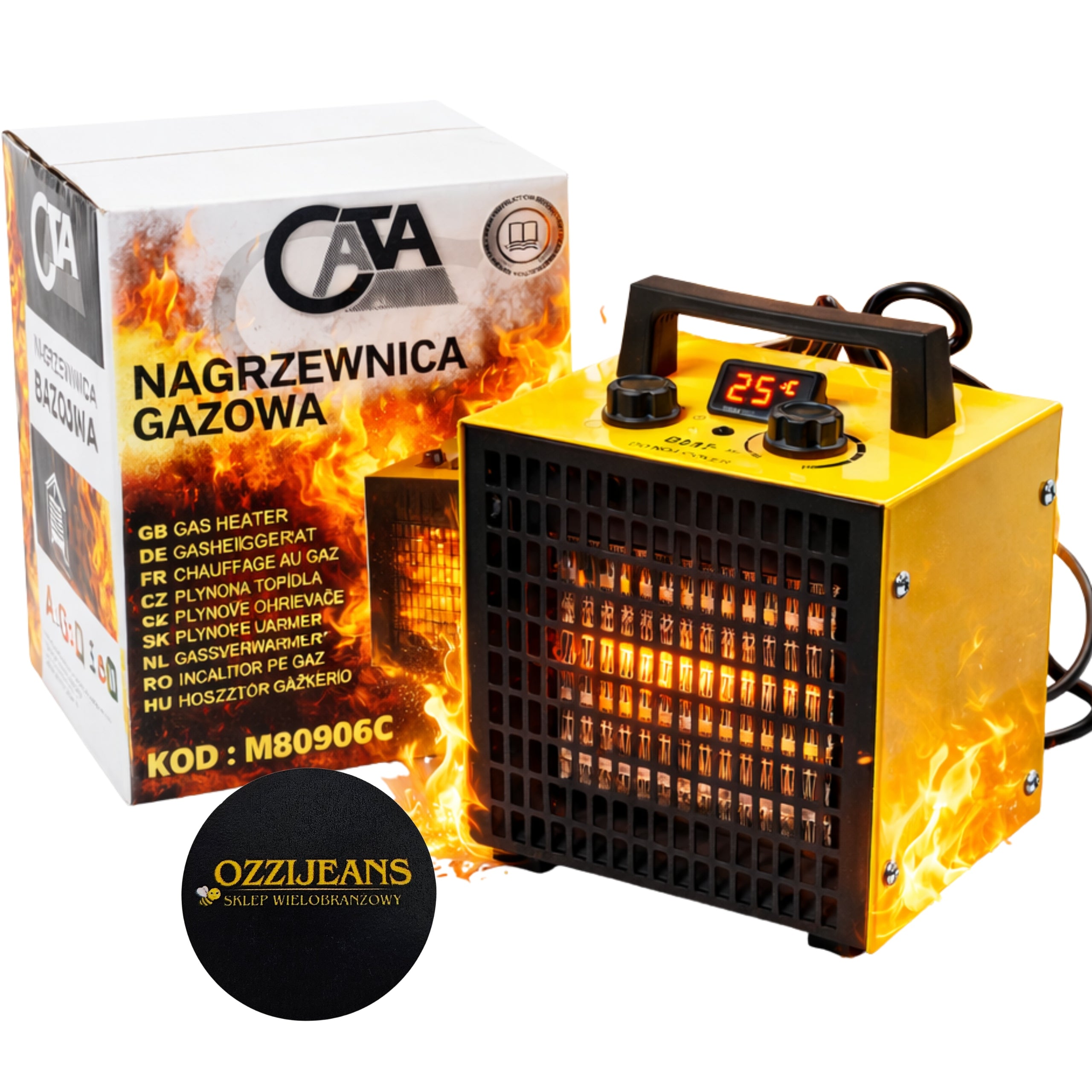 ELECTRIC HEATER 3KW CATA THERMOSTAT HEATER WORKSHOP BLOWER EC