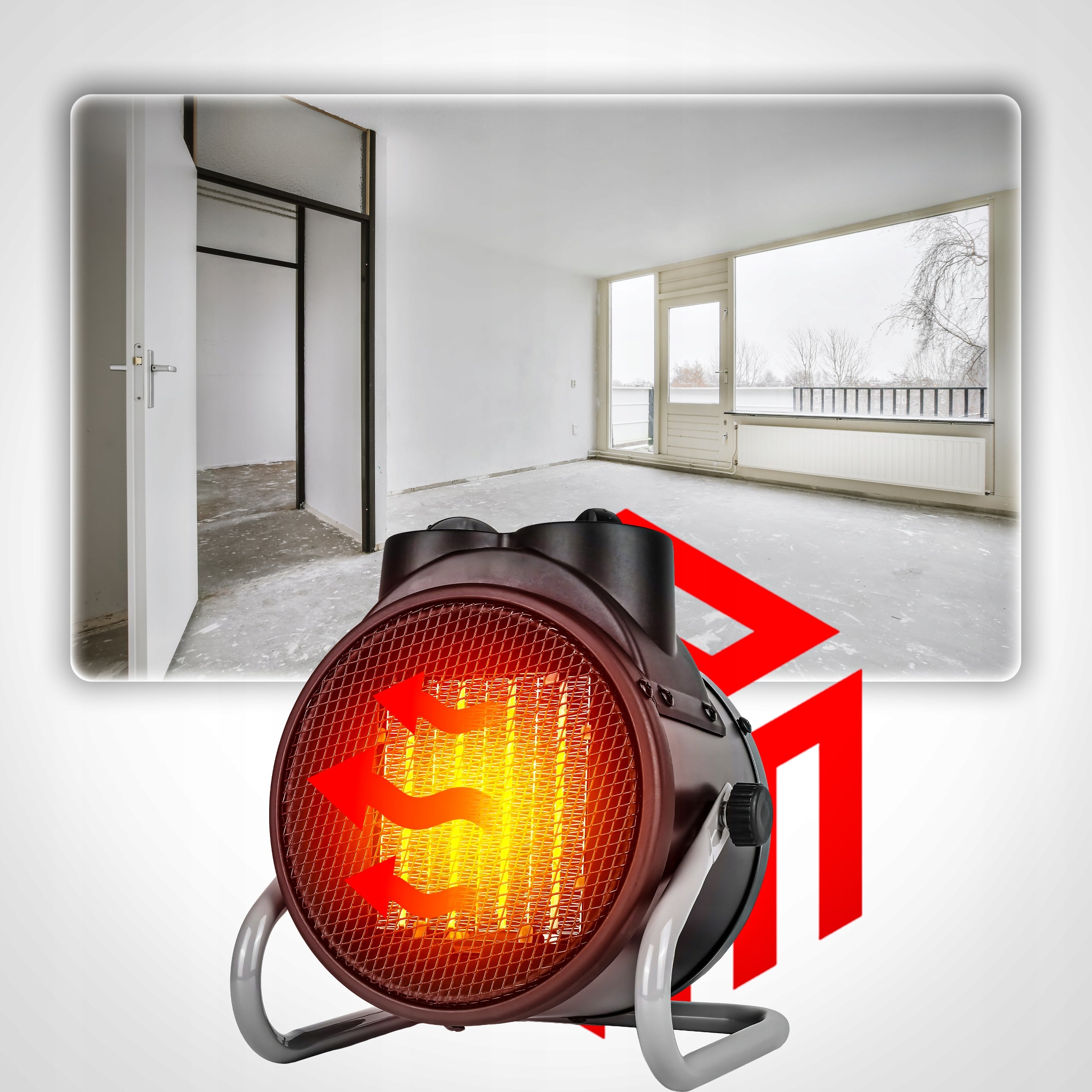 ELECTRIC HEATER CERAMIC FARELKA RADIATOR 2kW 3 MODES ZAM Packaging status original