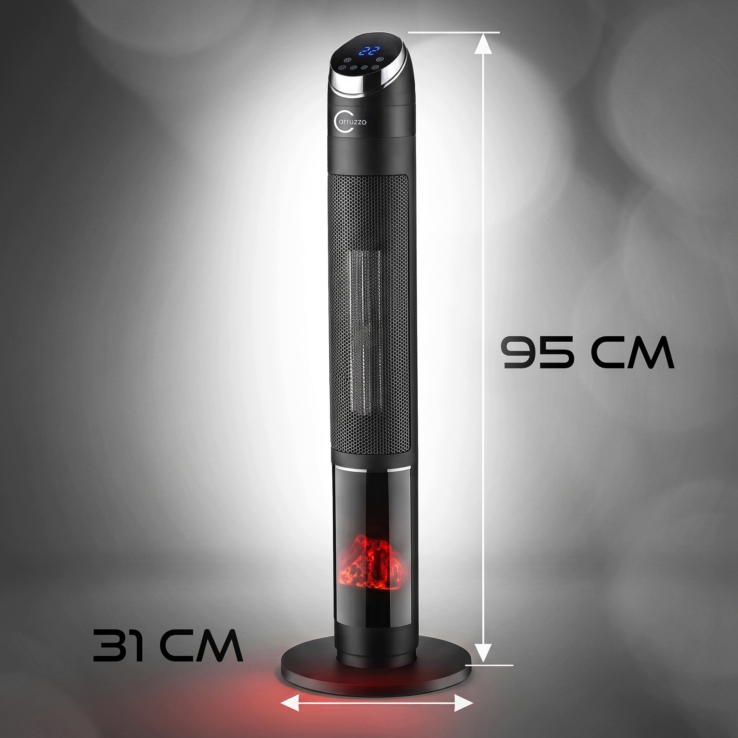 ELECTRIC HEATER COlumn FAN 2000W CERAMIC WITH FIREPLACE Manufacturer code q20h