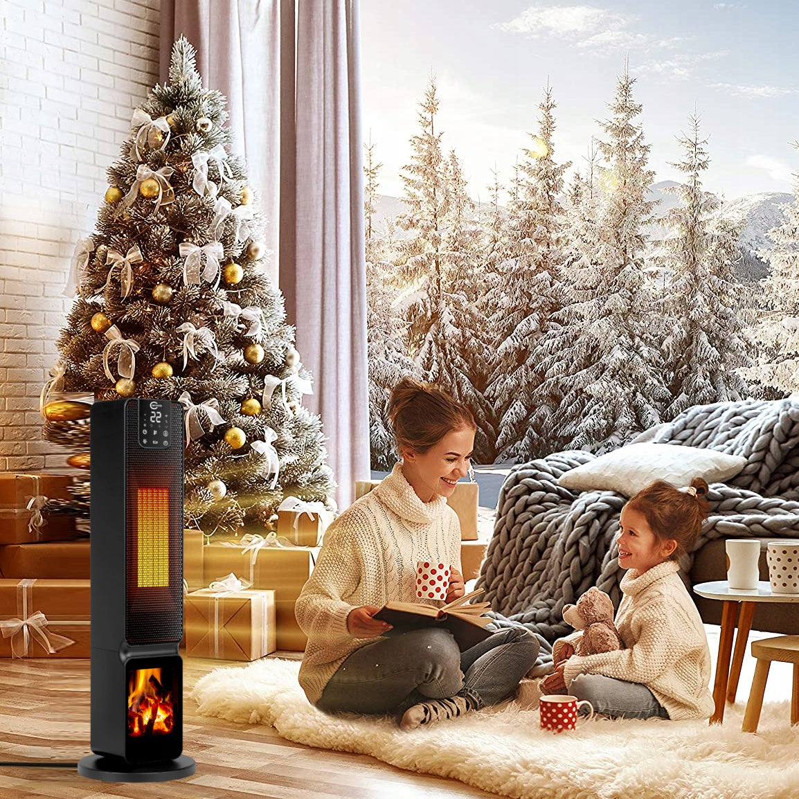 ELECTRIC HEATER FIREPLACE FARELKA home bathroom WIFI with THERMOSTAT Manufacturer code Smart Heat PRO+ z WIFI i darmową aplikacją