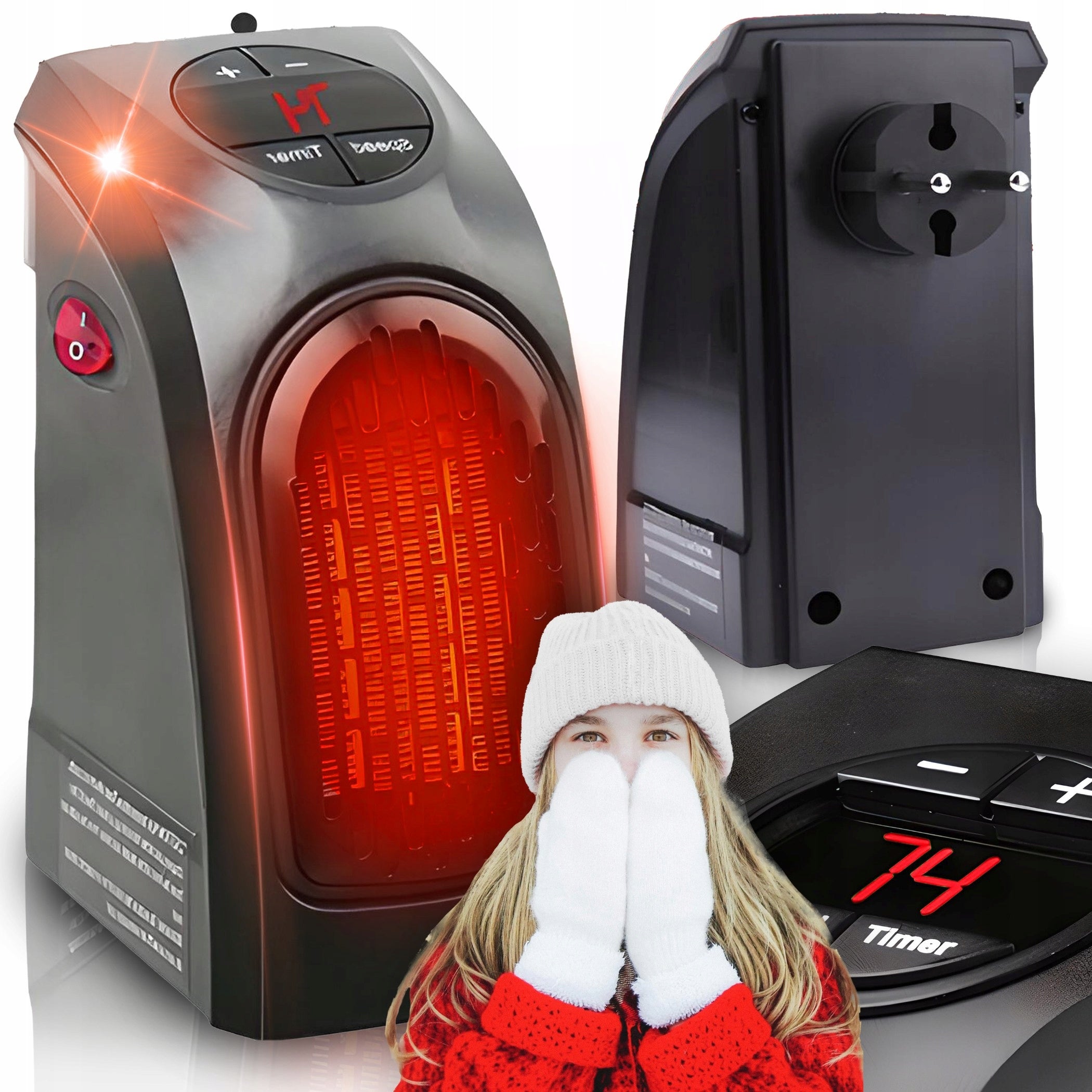 ELECTRIC HEATER FOR CONTACT MINI HEATER FAN PILOT 400W