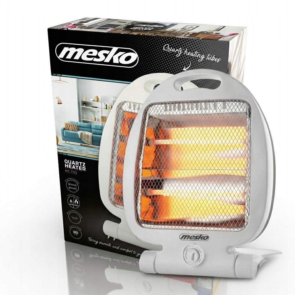 ELECTRIC HEATER HALOGEN QUARTZ APRON STOVE 2-LAMPS 400W/800W