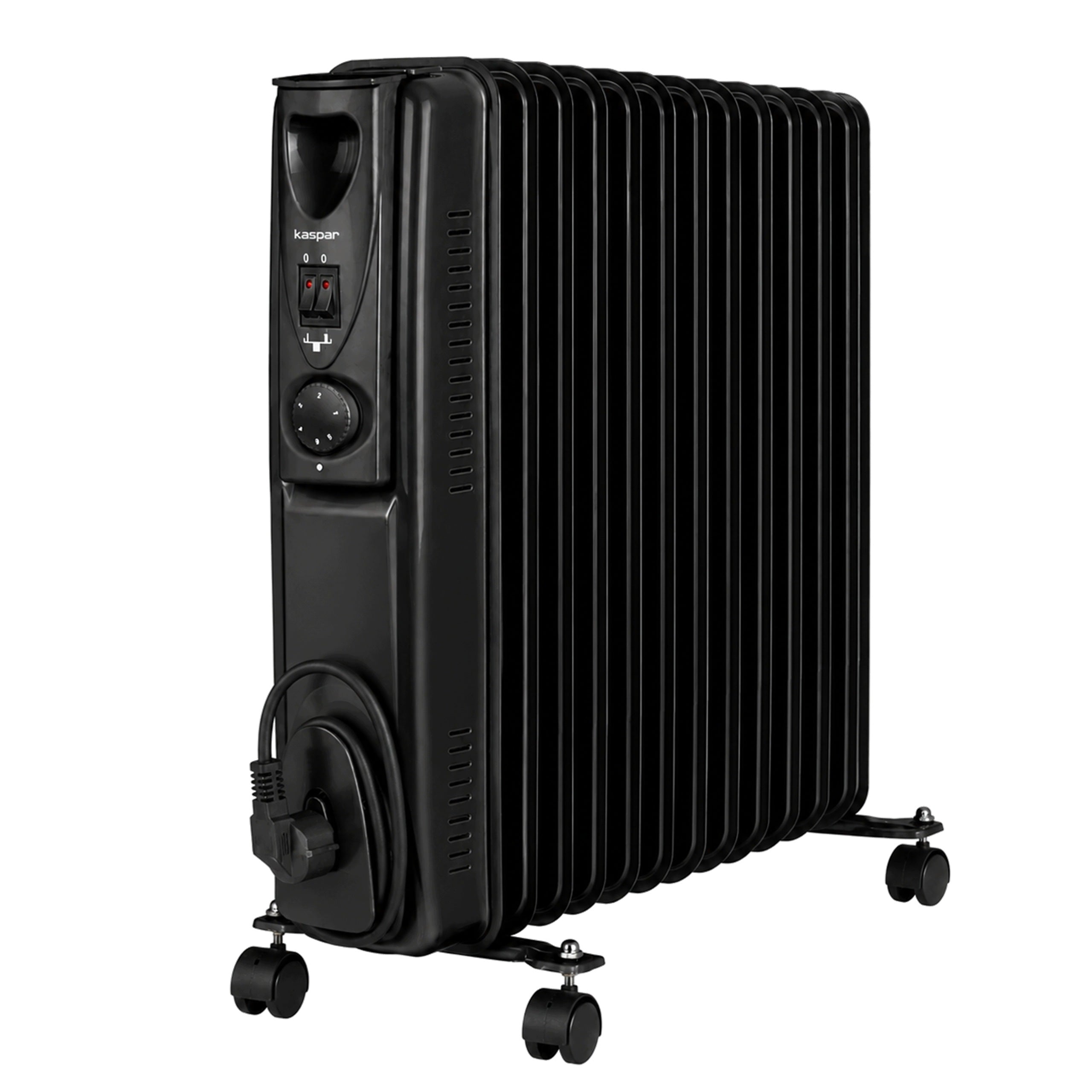 ELECTRIC HEATER OIL HEATER 13 RIBS 2500WATT THERMOSTAT Brand Kaspar