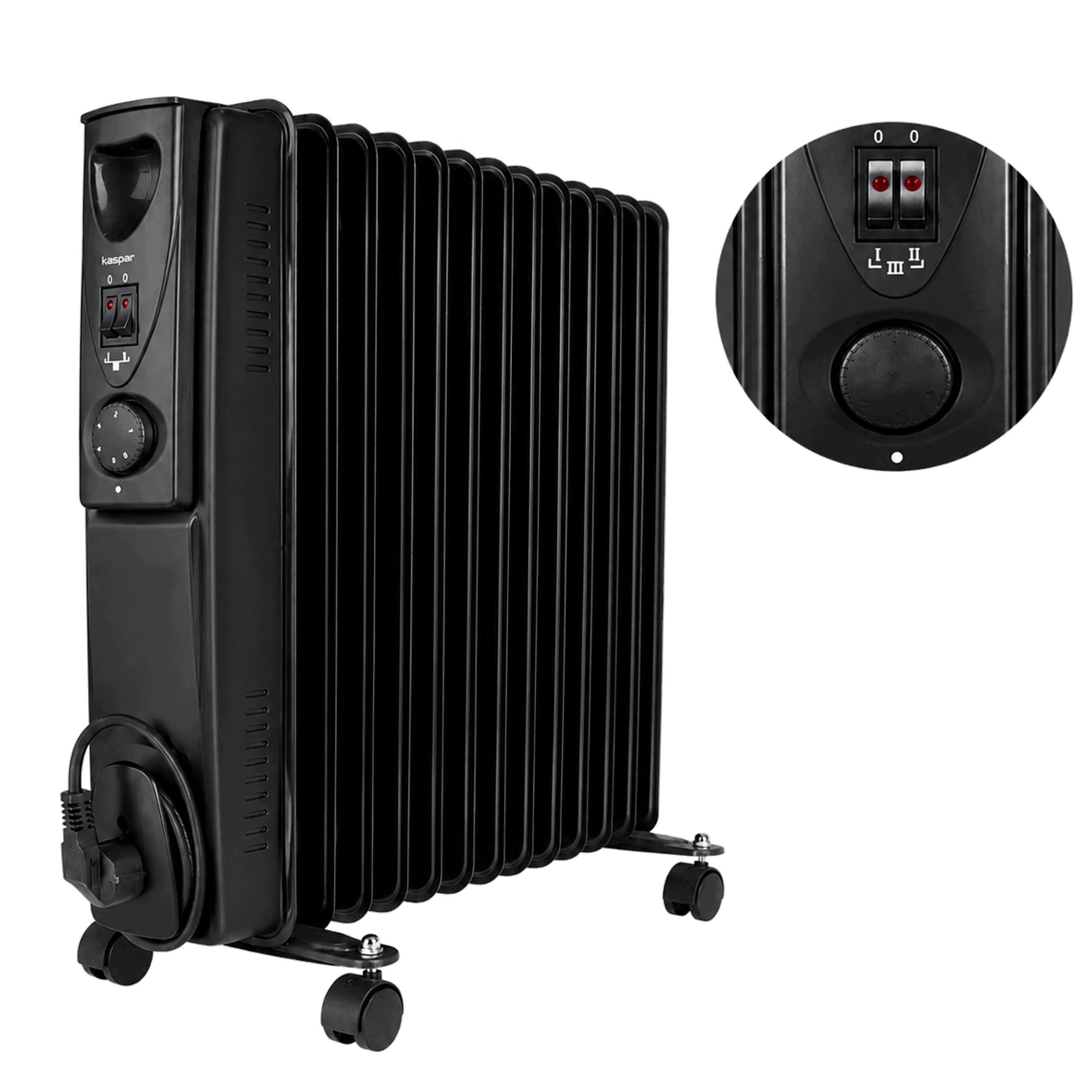 ELECTRIC HEATER OIL HEATER 13 RIBS 2500WATT THERMOSTAT