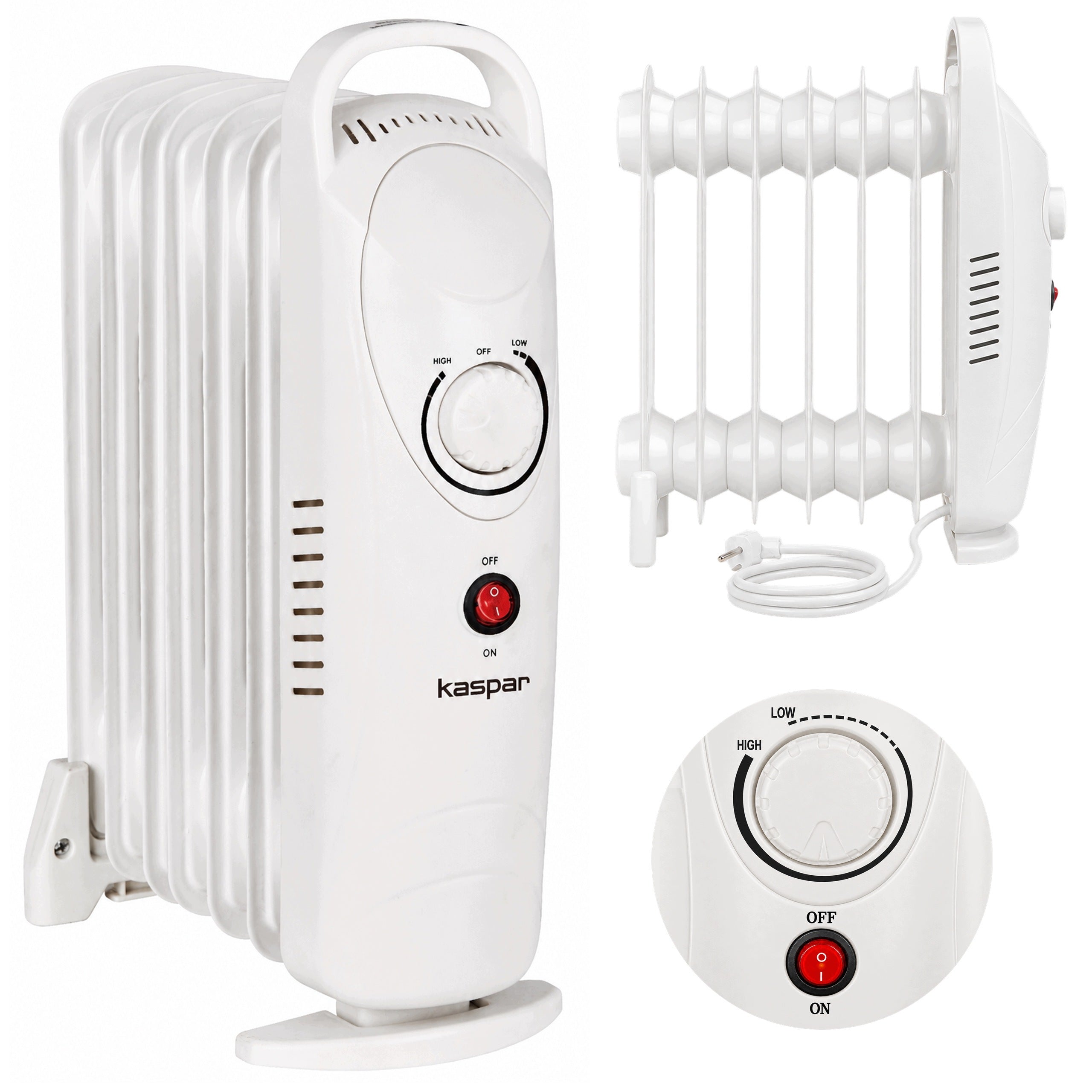 ELECTRIC HEATER OIL HEATER 7 RIBS 700 WATT THERMOSTAT