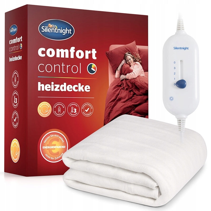 ELECTRIC HEATING BLANKET SILENTNIGHT COMFORT CONTROL 150 X 140 CM WHITE Medical device type medical device or in-vitro diagnostic medical device