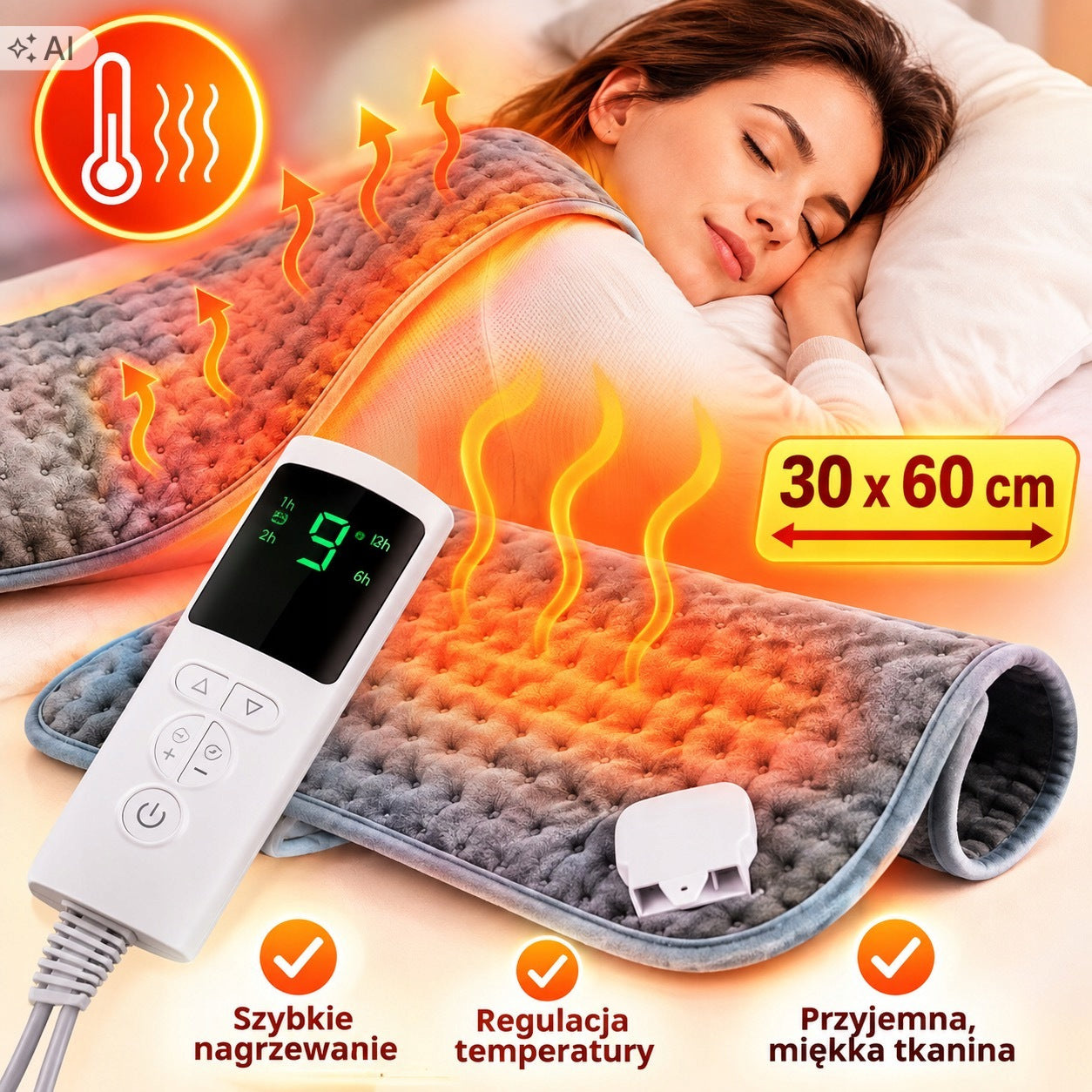 ELECTRIC HEATING PILLOW FOR SORE BACK NECK JOINTS MUSCLES