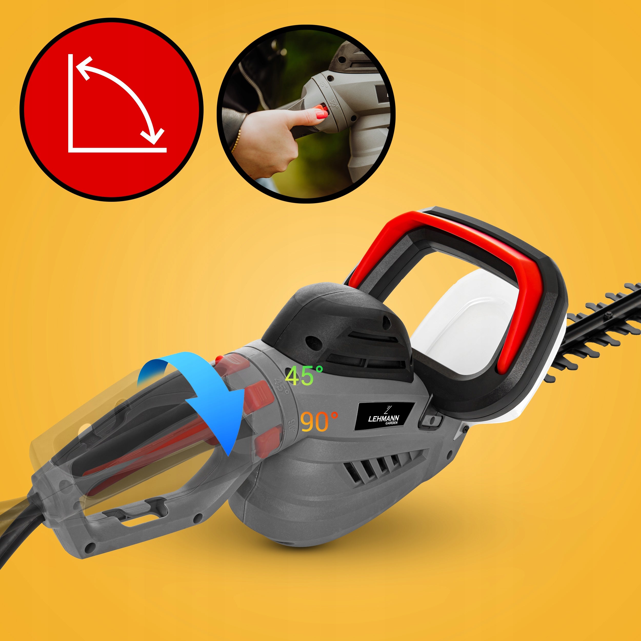 ELECTRIC HEDGE SHEARS FOR BRANCH BUSHES PRUNING SHEAR LEHMANN 1800W 65cm Manufacturer code Stourhead