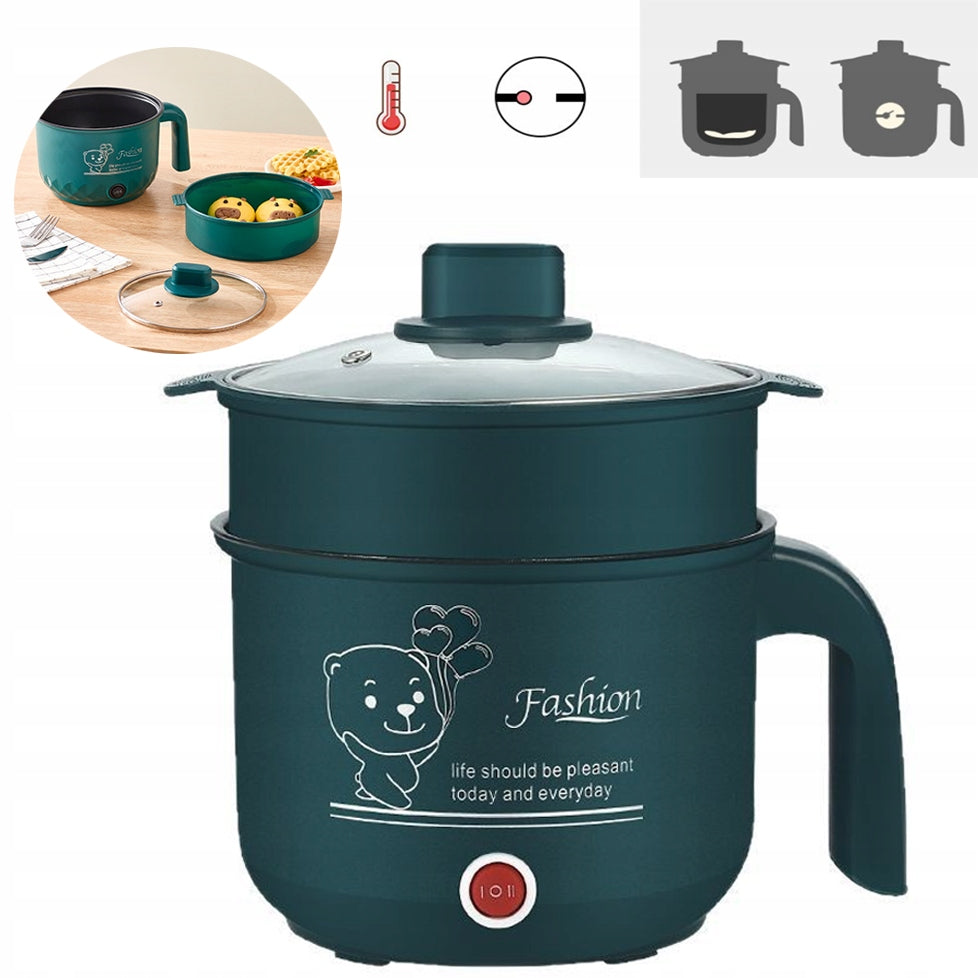 ELECTRIC HOT COOKING POT, NONSTICK, PORTABLE