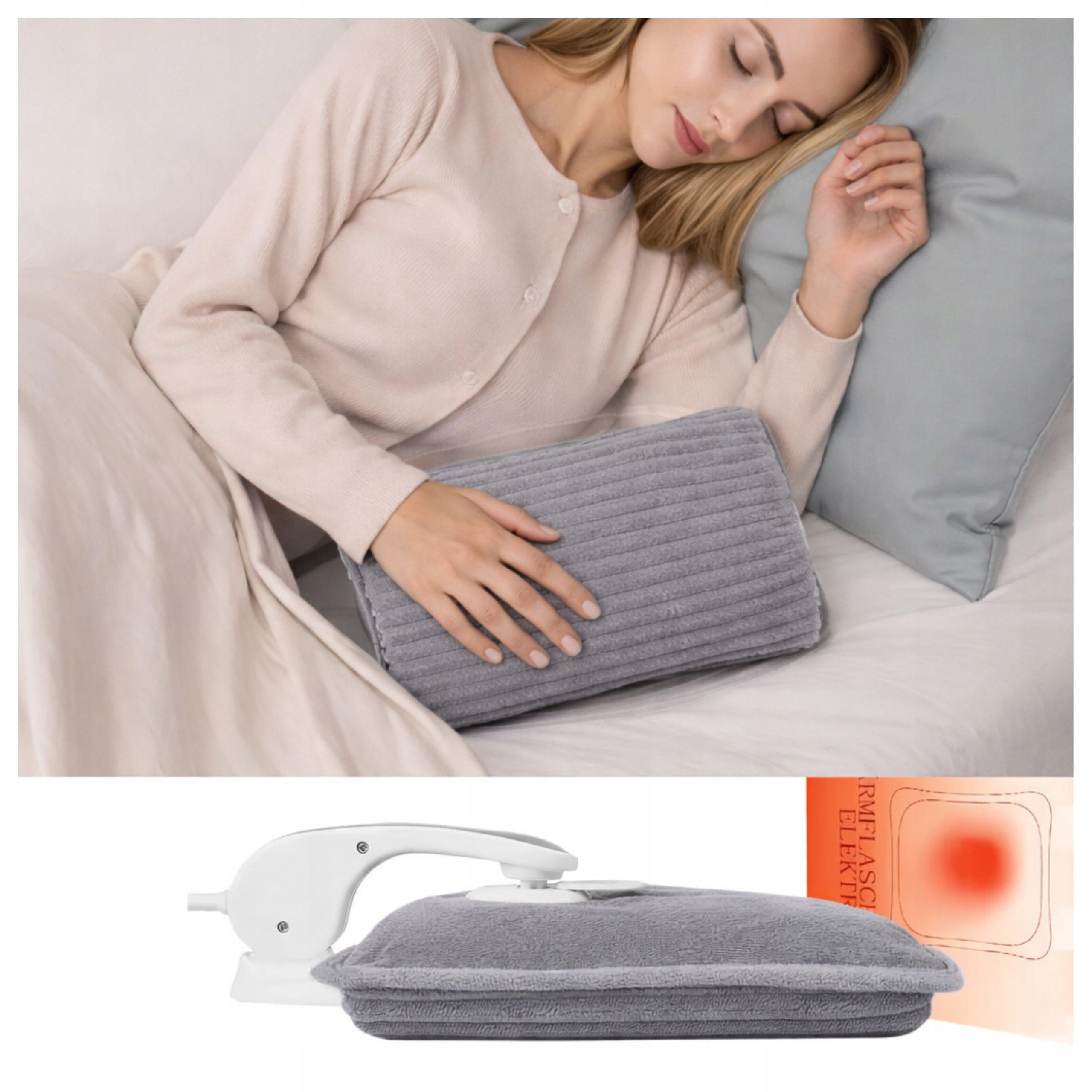 ELECTRIC HOT WATER BOTTLE FOR ABDOMINAL BACK PAIN MENSTRUAL DISCOMFORT BACK