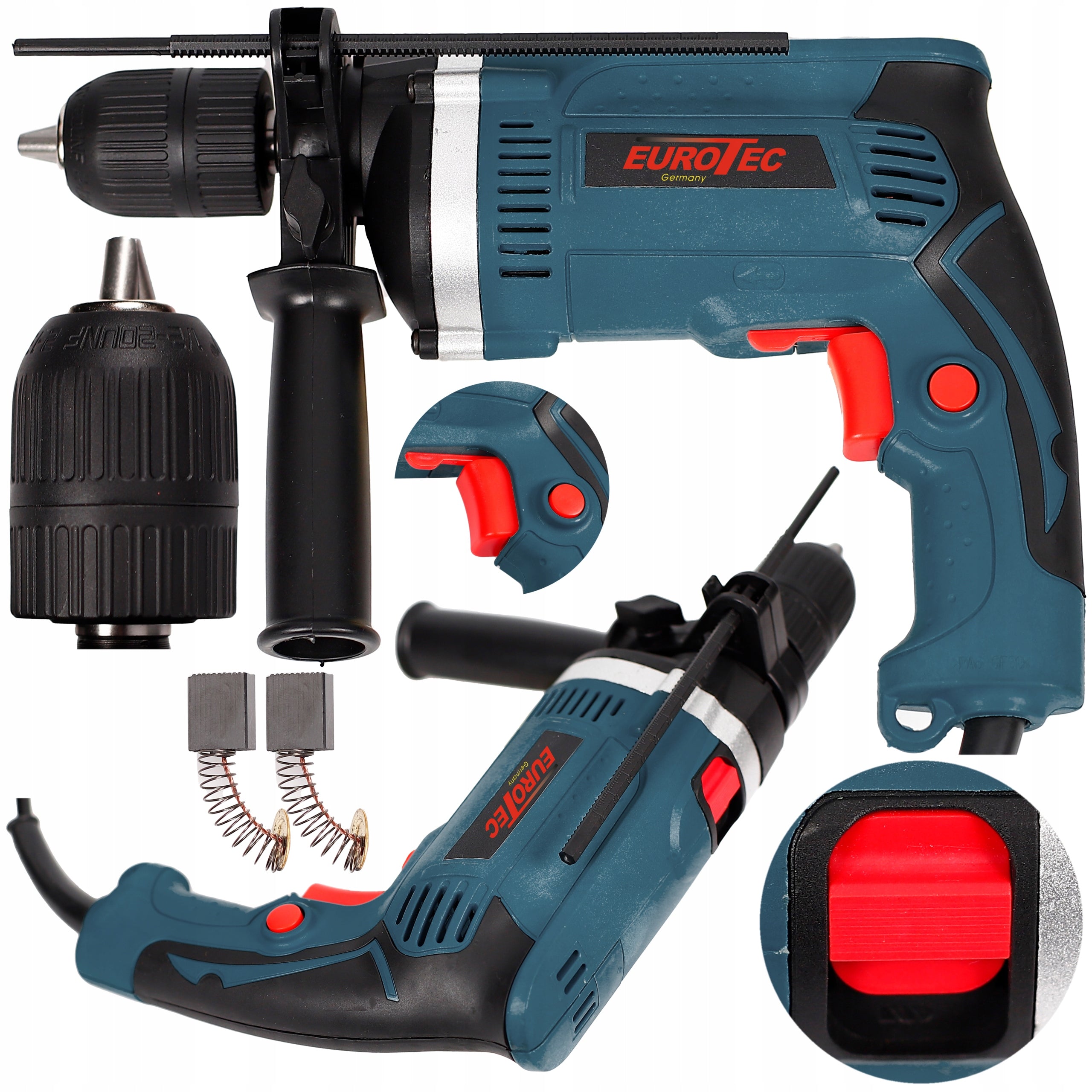 ELECTRIC IMPACT DRILL Ø13 1450W SELF-CLAMPING IMPACT STRONG SELF-CLAMPING