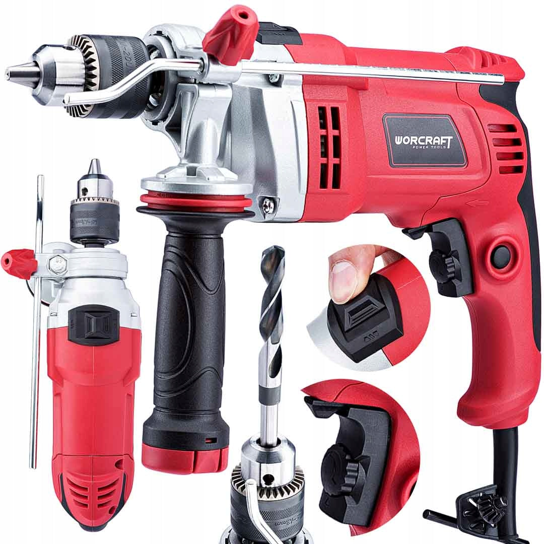 ELECTRIC IMPACT DRILL WITH ADJUSTABLE SPEED Worcraft ID-900 900W