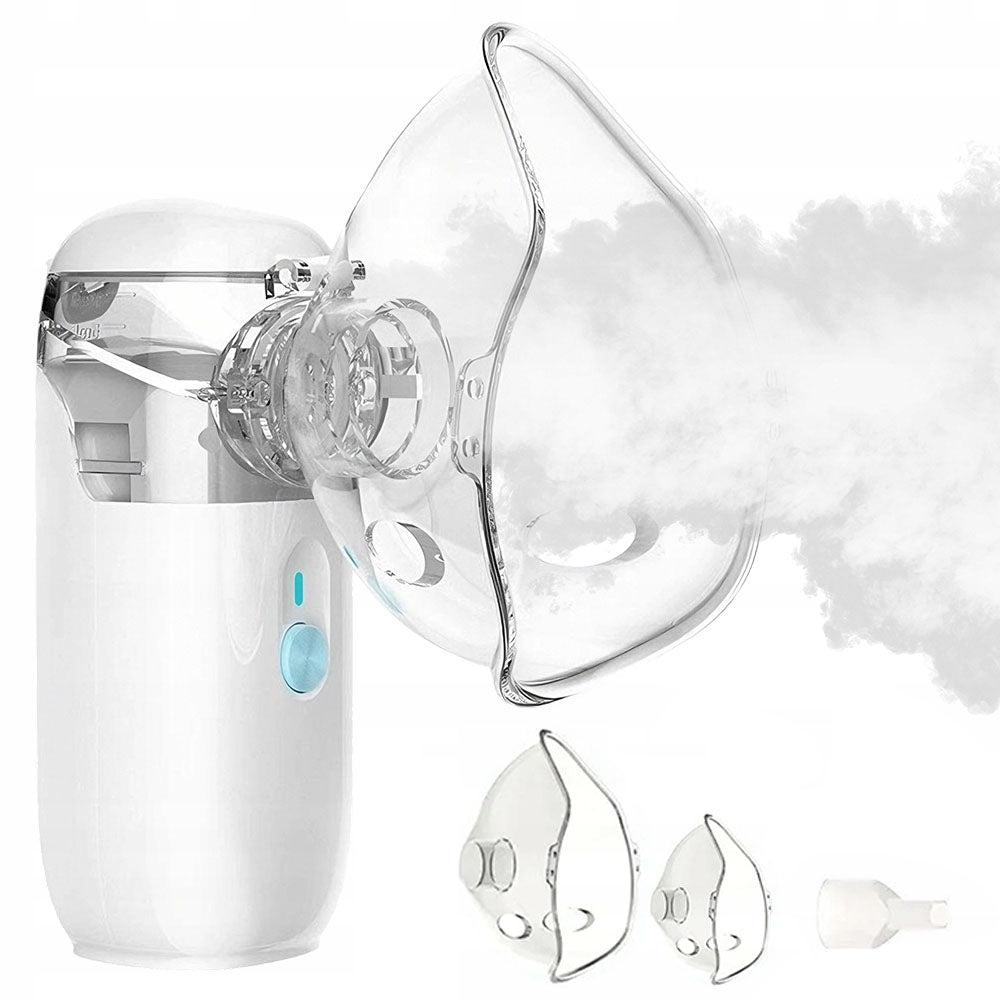 ELECTRIC INHALER NEBULIZER COMPACT QUIET FOR HOME 2 MASKS BEDEE