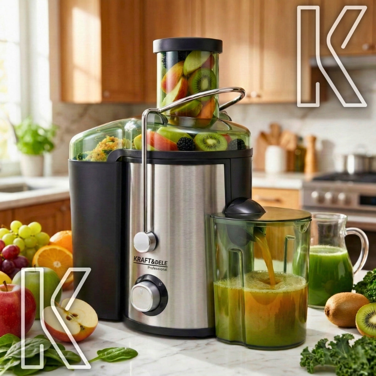 ELECTRIC JUICER FRUIT AND VEGETABLE JUICER SELF CLEANING 1600W Manufacturer code ELEKTRYCZNA WYCISKARKA DO OWOCÓW CYTRUSÓW