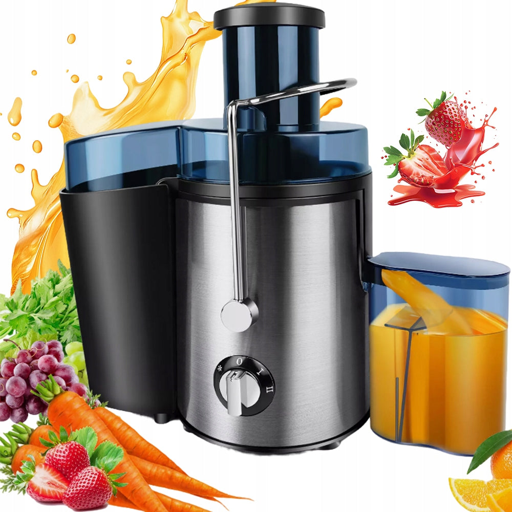 ELECTRIC JUICER WITH WIDE FUNNEL AND SAFETY LOCK