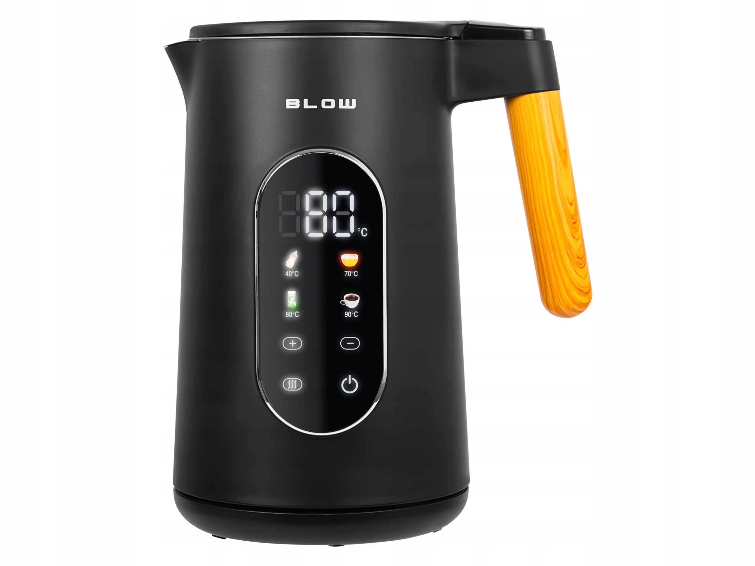 ELECTRIC KETTLE BLACK 2500W 1,7L WIRELESS TEMPERATURE CONTROL Packaging status original