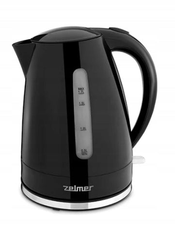 ELECTRIC KETTLE BLACK ZELMER ZCK 7617B 1,7L 2200W FASHIONABLE ROTARY FILTER Manufacturer code 71504668P