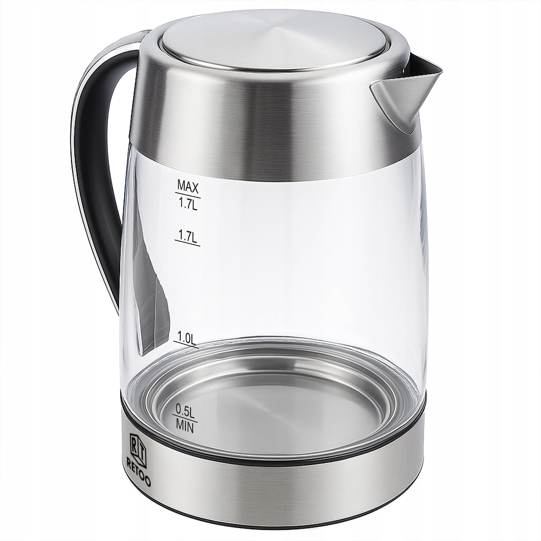ELECTRIC KETTLE GLASS CORDLESS STEEL 1,7L ILLUMINATED LED 2200W Manufacturer code OR1299