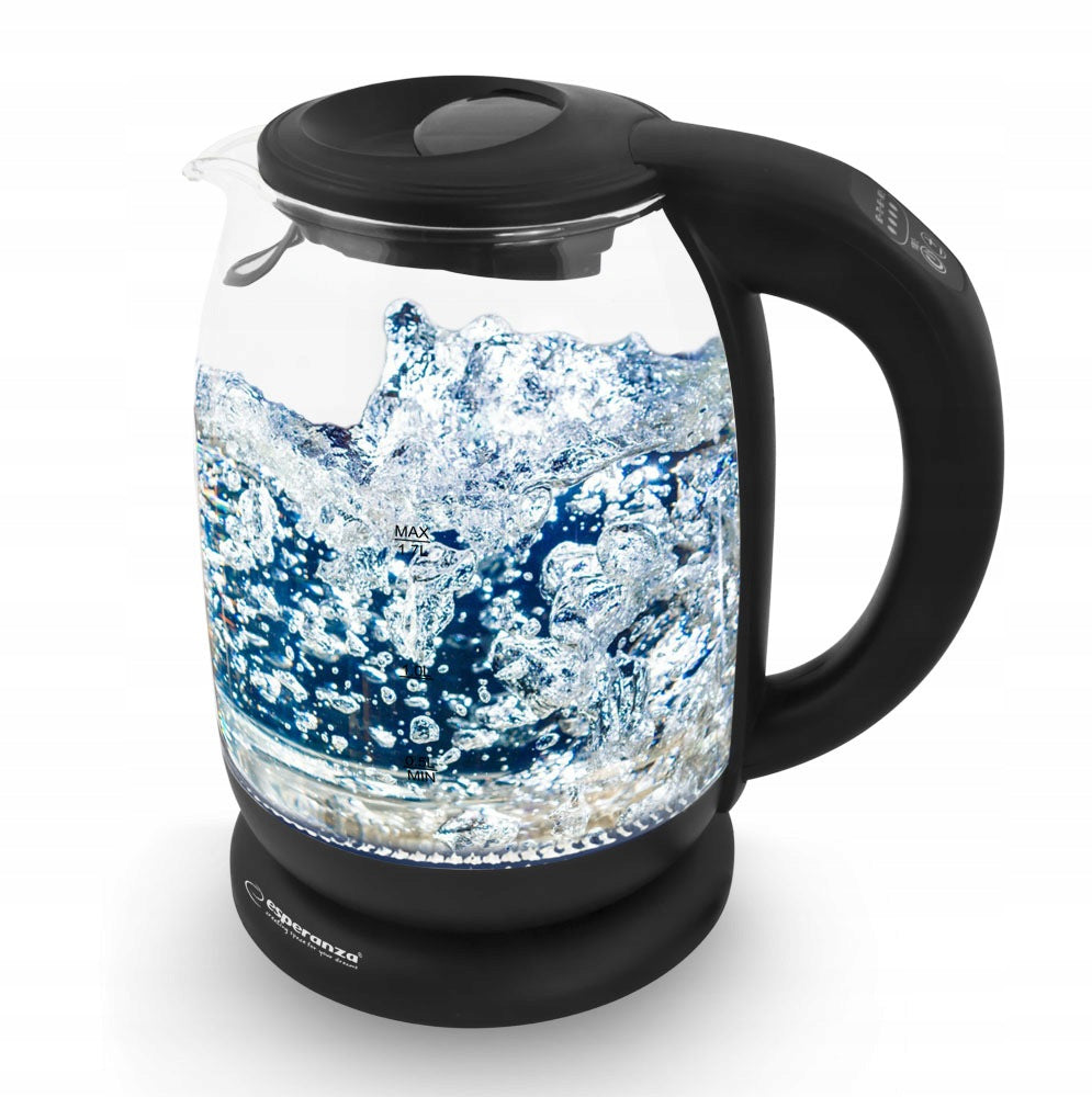 ELECTRIC KETTLE GLASS ESPERANZA LOIRE EKK027 TEMPERATURE CONTROL Packaging status original