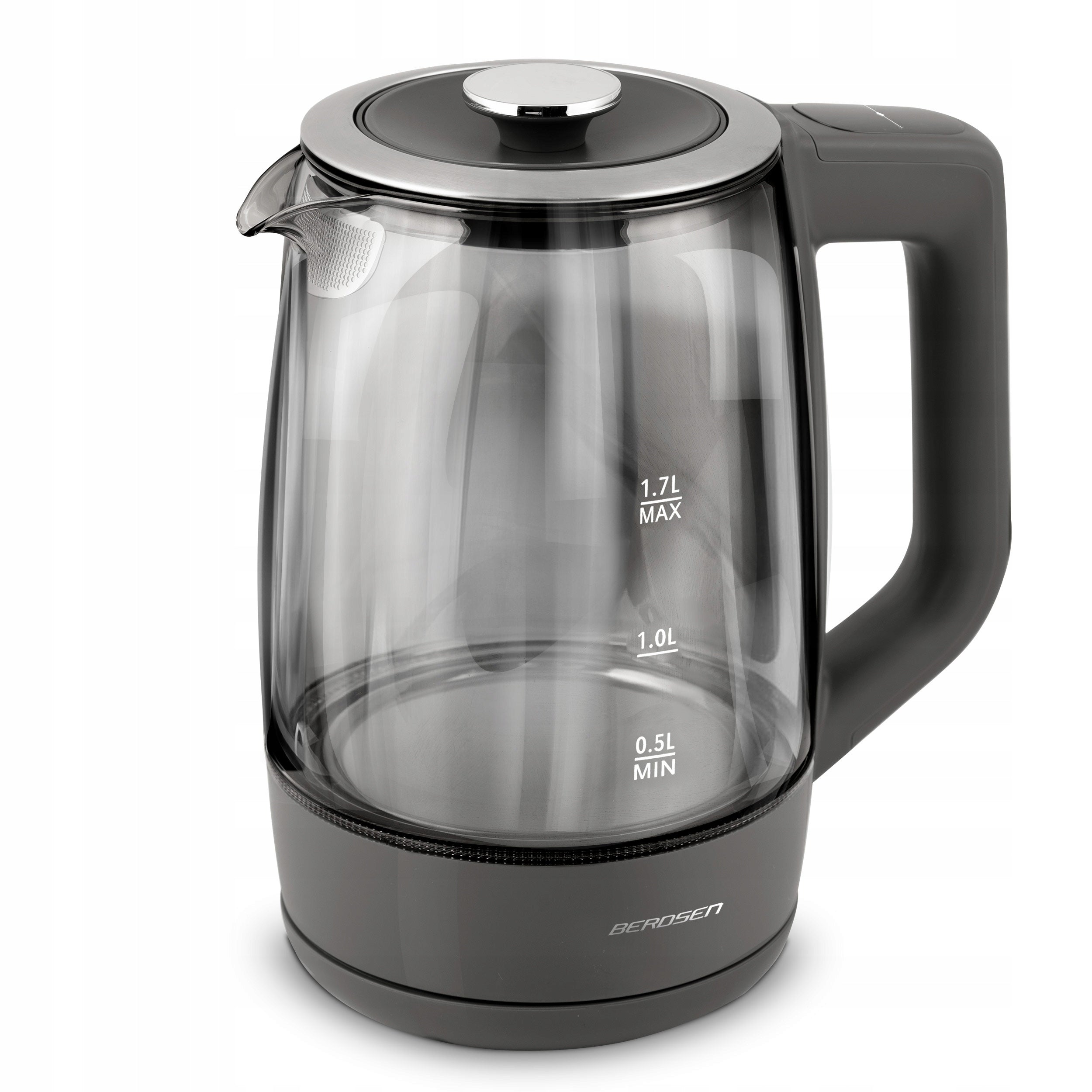 ELECTRIC KETTLE GLASS TEMPERATURE CONTROL 2200W BERDSEN 1,7L Packaging status original
