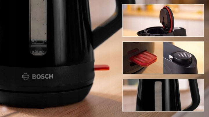 ELECTRIC KETTLE TWK 1M123 BOSCH 1,7l 2400W WIRELESS BLACK Brand Bosch