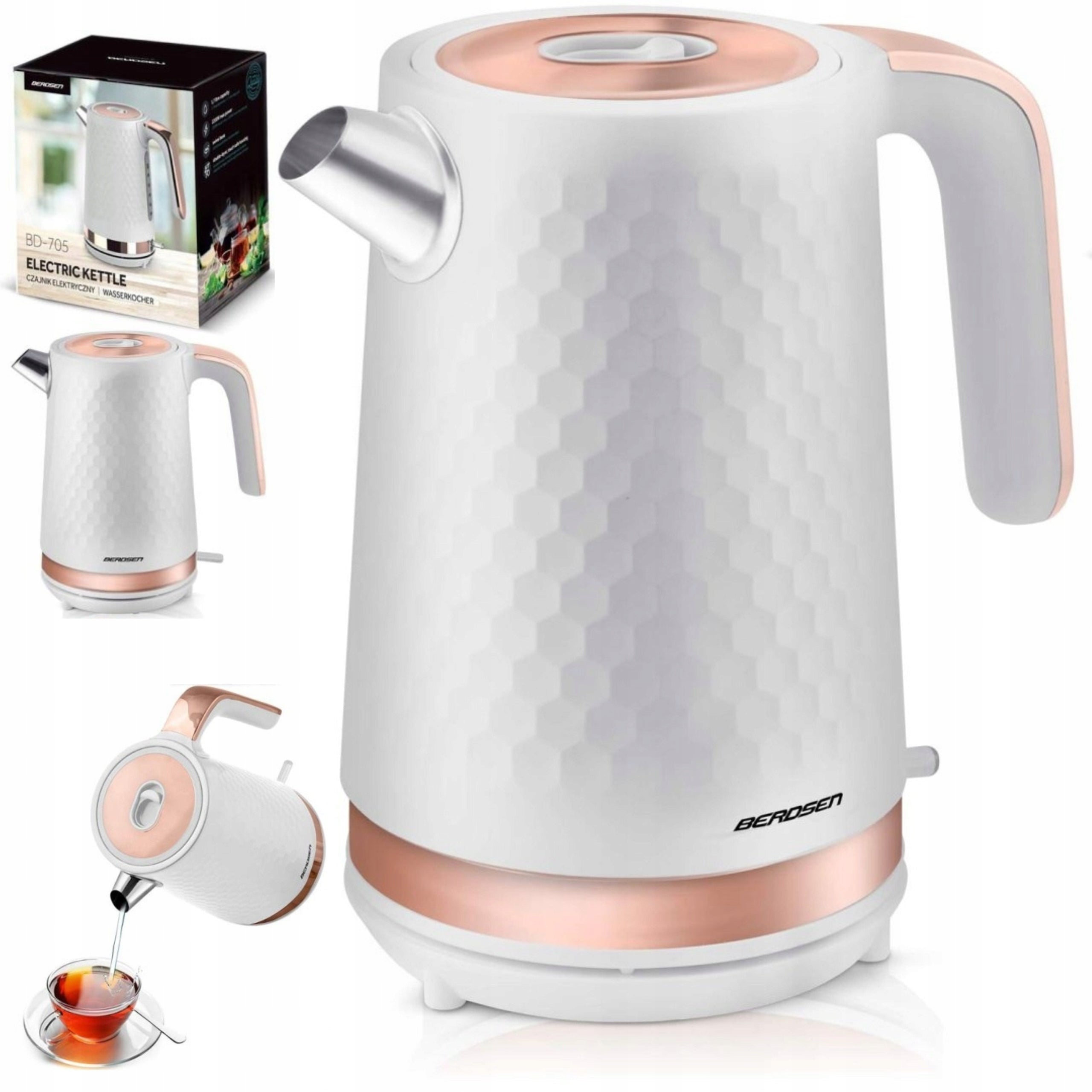 ELECTRIC KETTLE WIRELESS FASHIONABLE 1,7L BERDSEN
