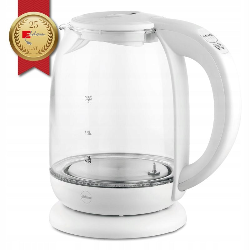 ELECTRIC KETTLE WIRELESS GLASS C510 2200W 1,7l WHITE Packaging status original