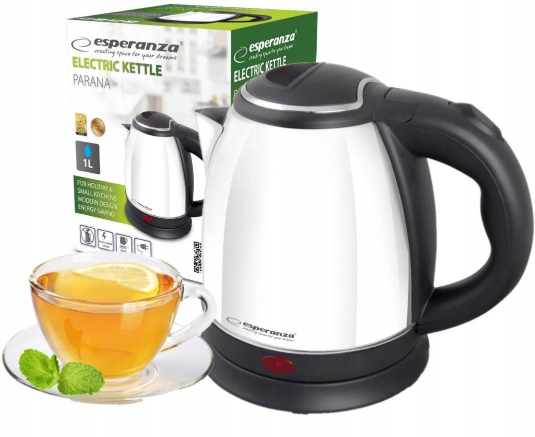 ELECTRIC KETTLE WIRELESS QUIET STRONG STAINLESS SMALL PORTABLE 1L