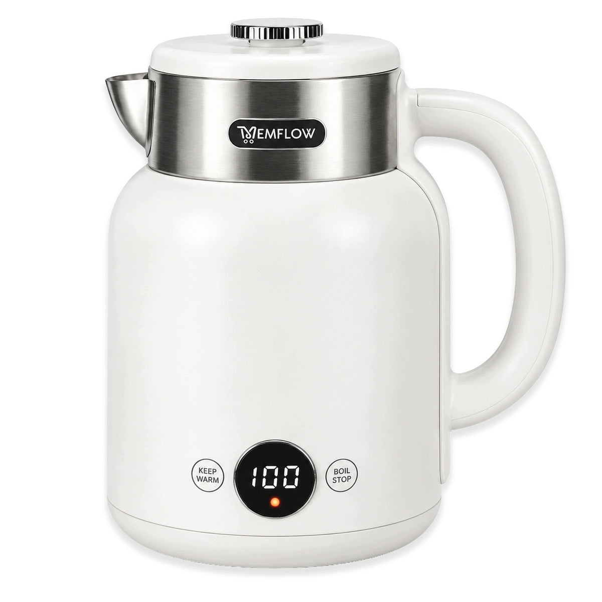 ELECTRIC KETTLE WIRELESS STEEL RETRO WHITE 1,5L 2200W LED PANEL Manufacturer code CZAJNIK ELEKTRYCZNY BIAŁY RETRO 1,5L MEMFLOW