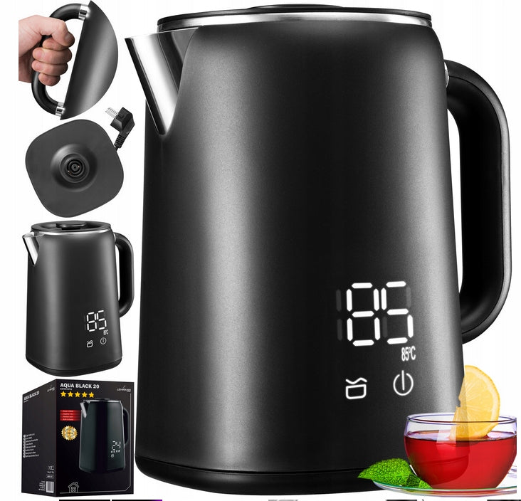 ELECTRIC KETTLE WIRELESS TOUCH CONTROL LED DISPLAY 1,7L
