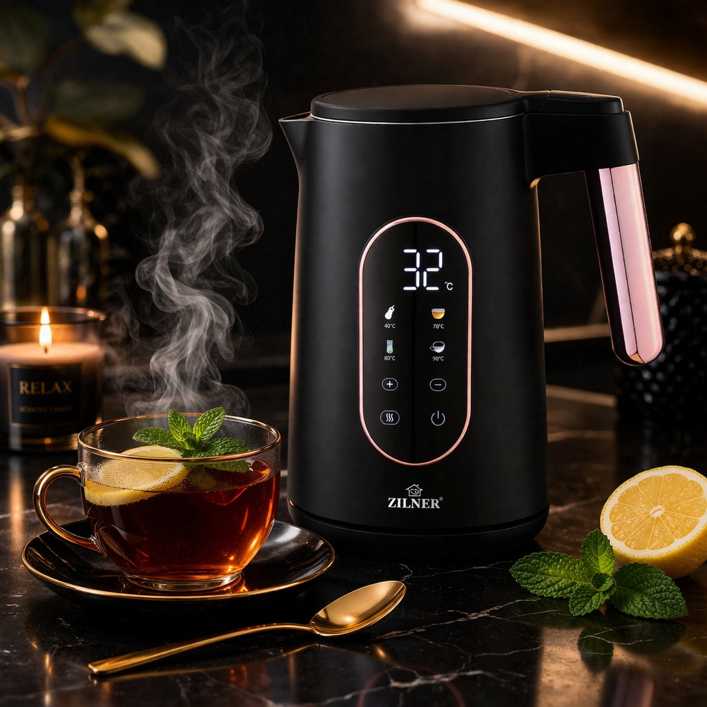 ELECTRIC KETTLE WIRELESS TOUCH TEMPERATURE CONTROL 1.7L 2200W Manufacturer code ZL-122