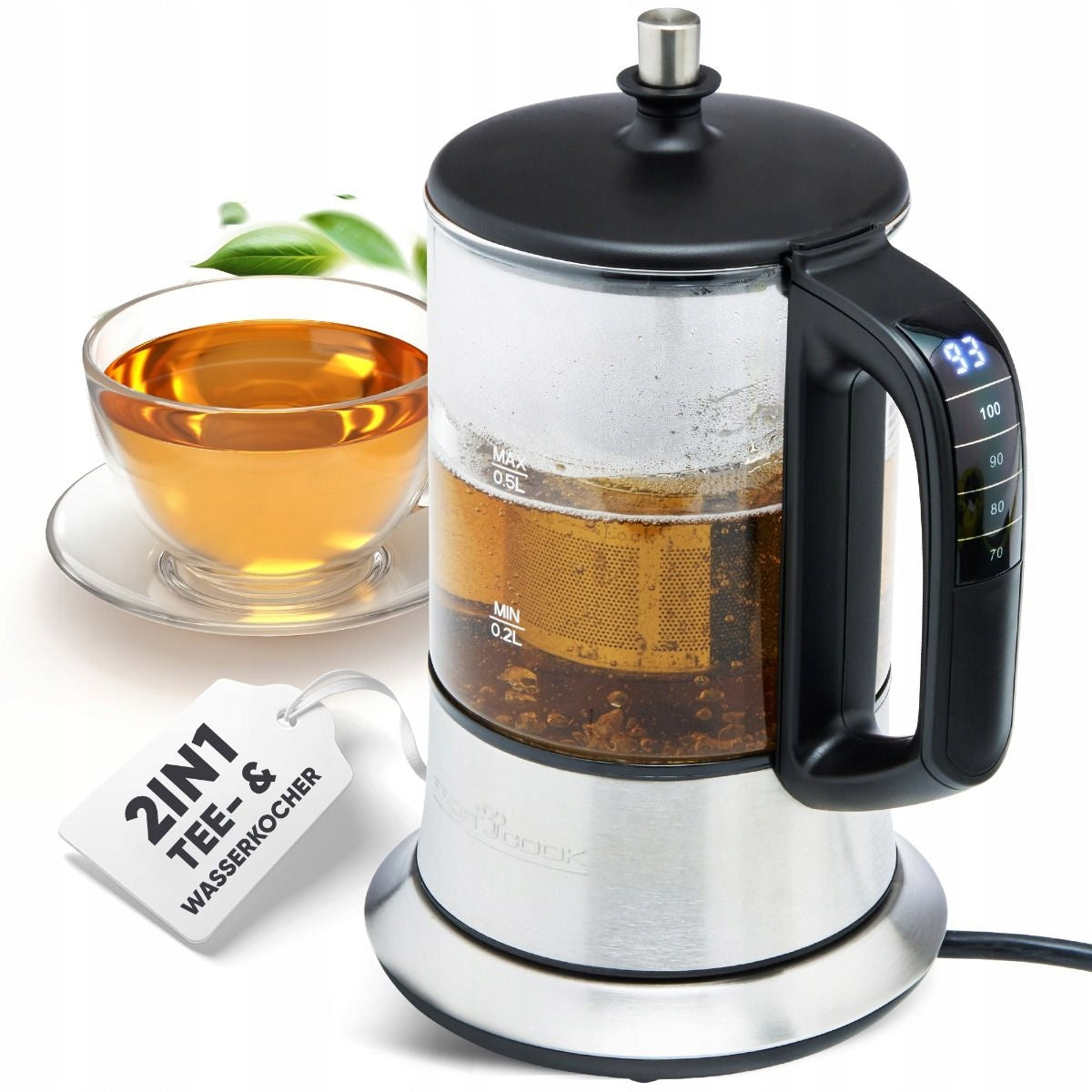 ELECTRIC KETTLE WITH BREWER FOR TEA AND HERBS