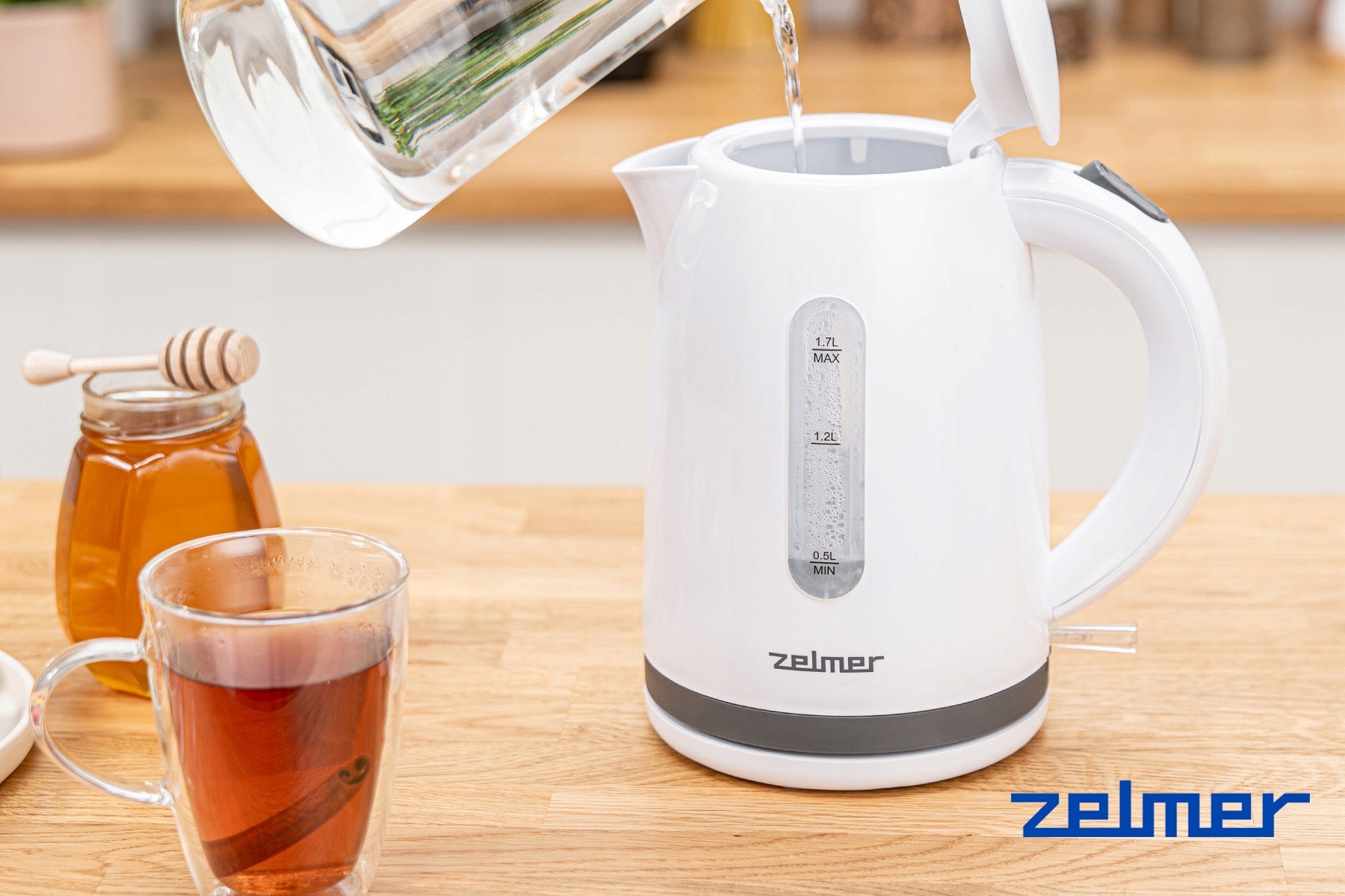 ELECTRIC KETTLE ZELMER WIRELESS PLATE HEATER FILTER 1,7L 2200W Manufacturer code ZCK7611