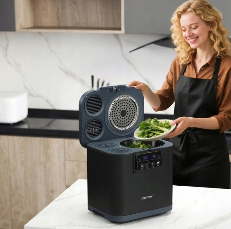 ELECTRIC KITCHEN COMPOSTER WITH ACTIVATED CARBON FILTERS SHREDDER Brand Costway