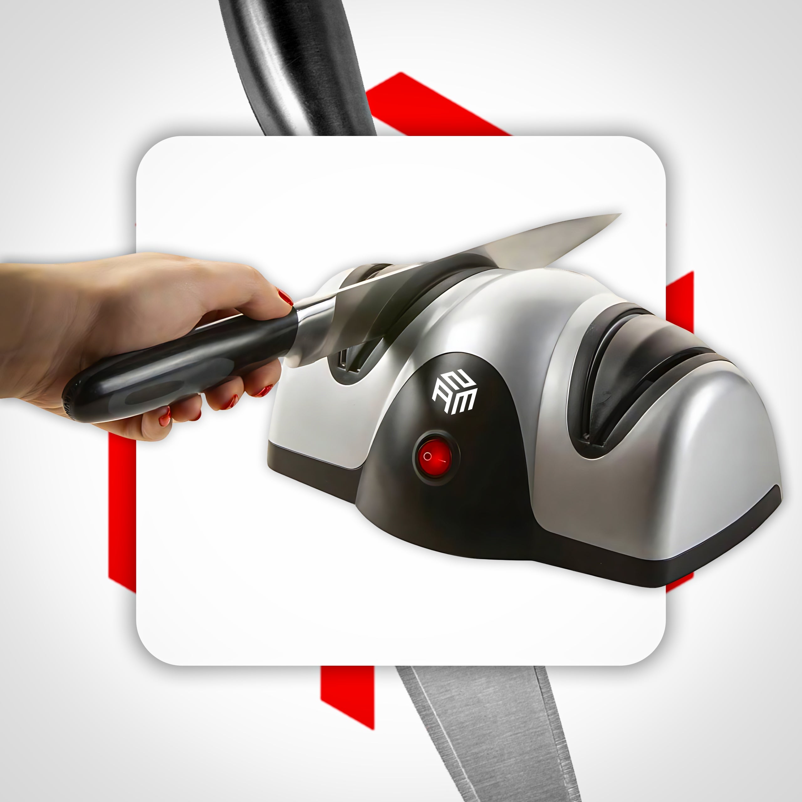 ELECTRIC KNIFE SHARPENER DOUBLE WHETSTONE STRONG 40W KITCHEN SHARPENER Manufacturer code Elektryczna Ostrzałka Do Noży Osełka Mocna