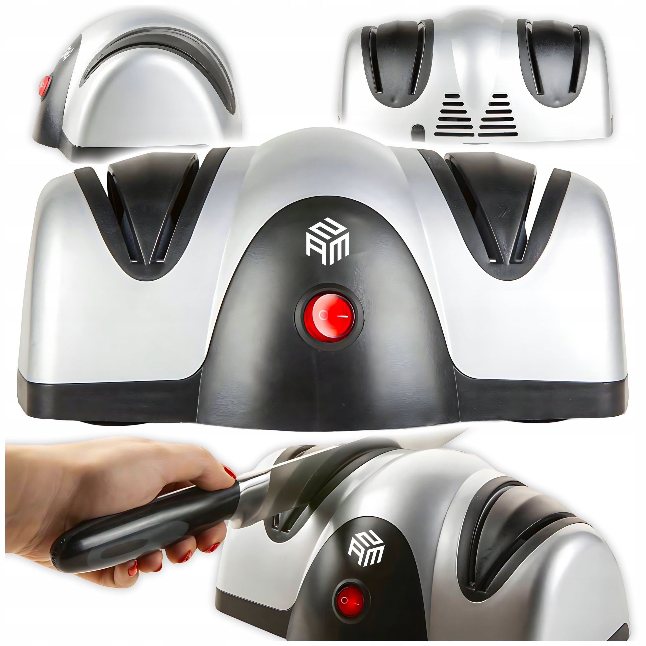 ELECTRIC KNIFE SHARPENER DOUBLE WHETSTONE STRONG 40W KITCHEN SHARPENER
