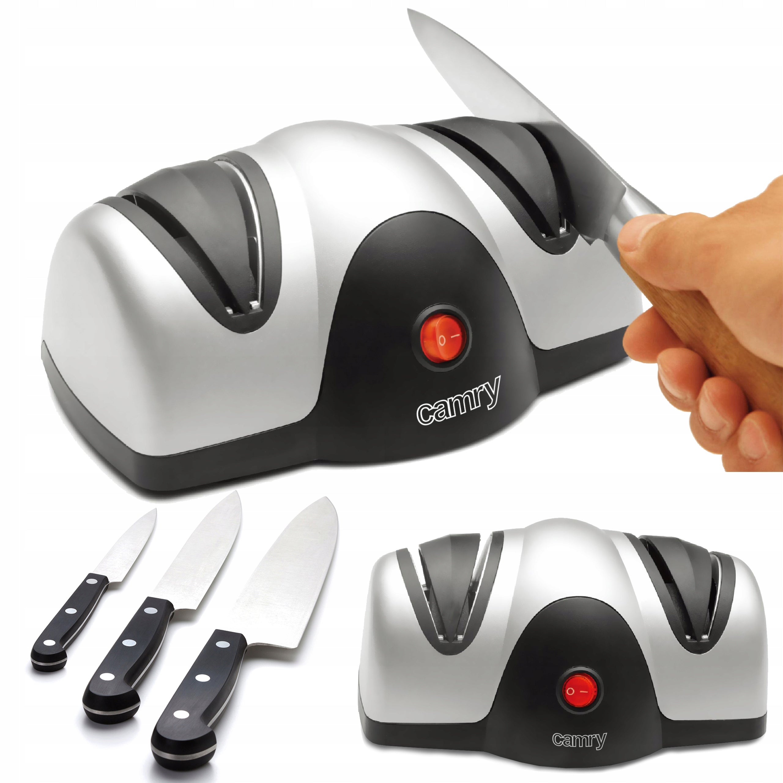 ELECTRIC KNIFE SHARPENER SCISSORS DONKEY 2in1 Brand Camry