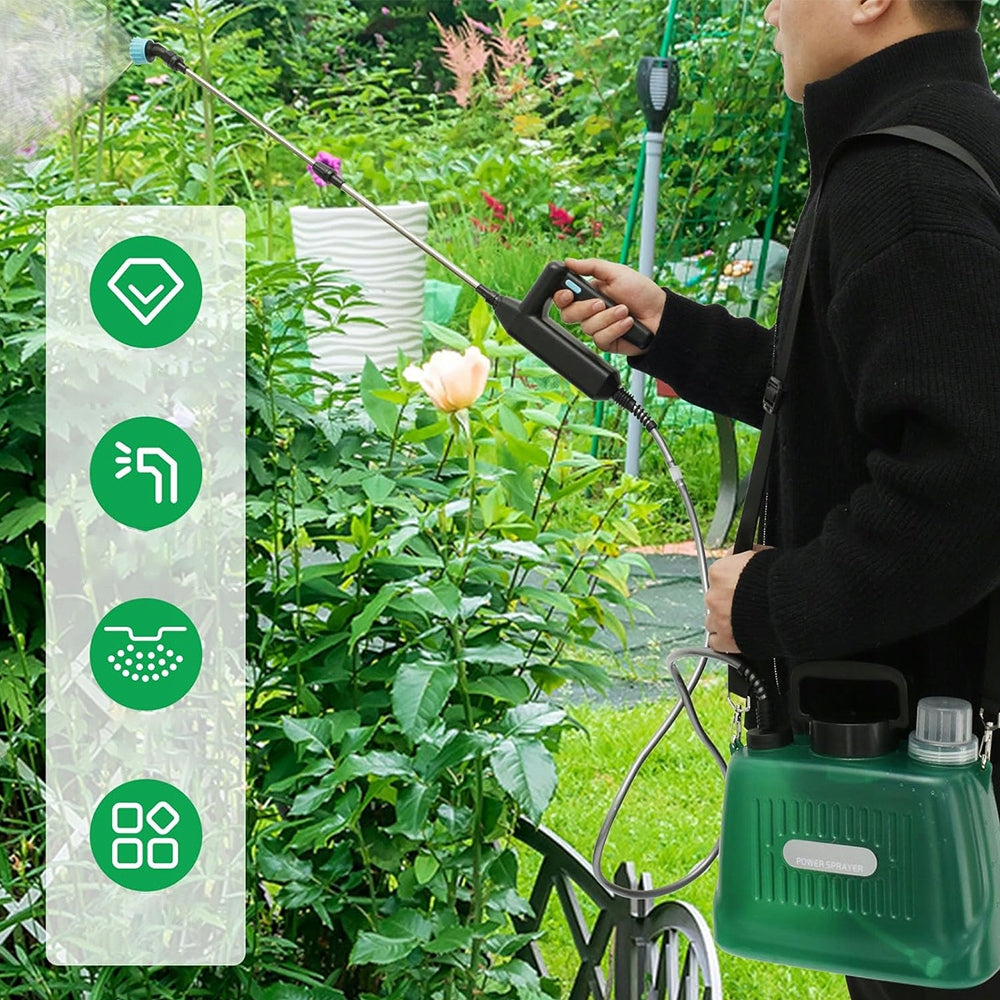 ELECTRIC LAWN CLEANING BACKPACK SPRAYER WITH 4 NOZZLES +USB Manufacturer code OPRYSKIWACZ AKUMULATOROWY 16L
