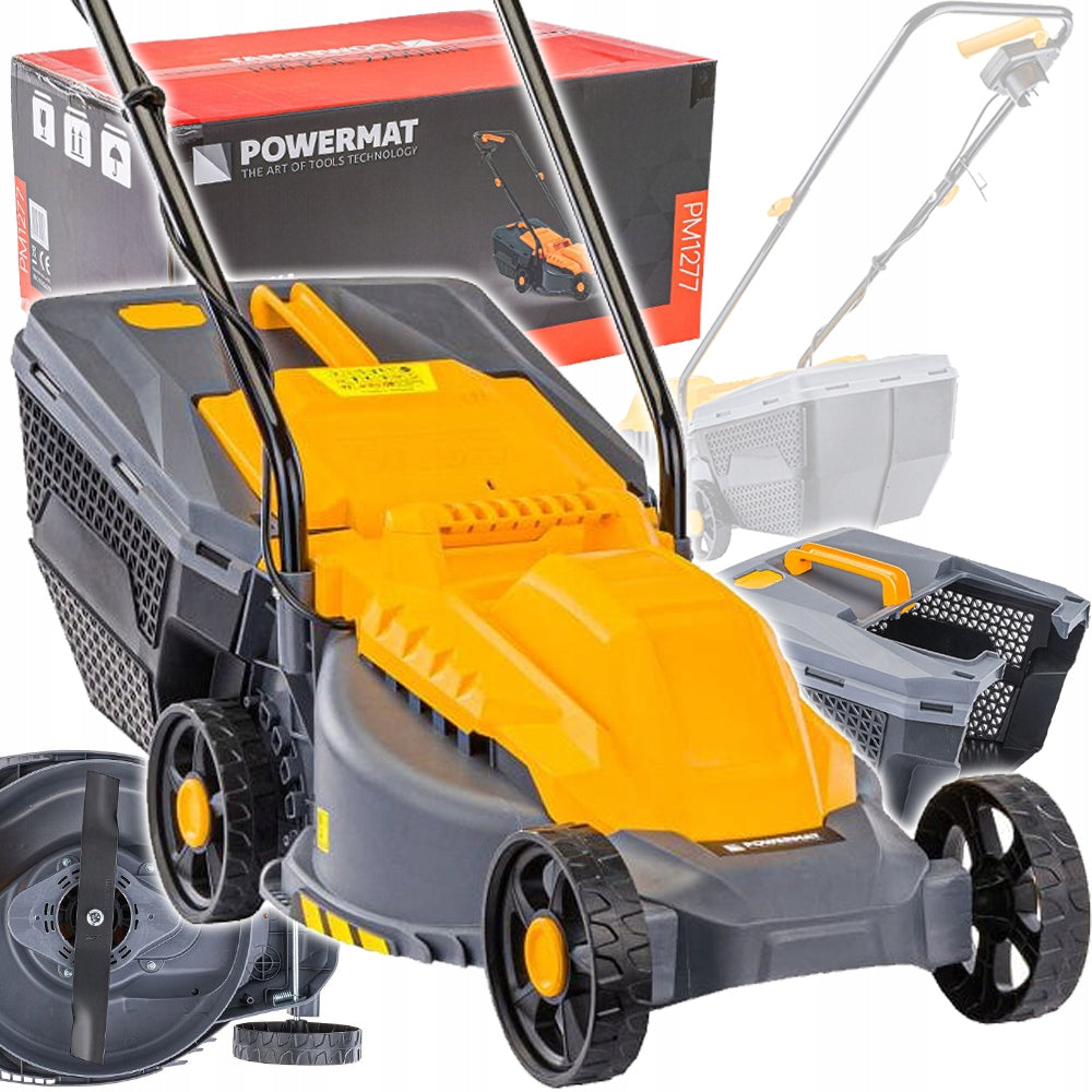 ELECTRIC LAWN MOWER 2200W KNIFE 32CM LIGHT LARGE BASKET 30L