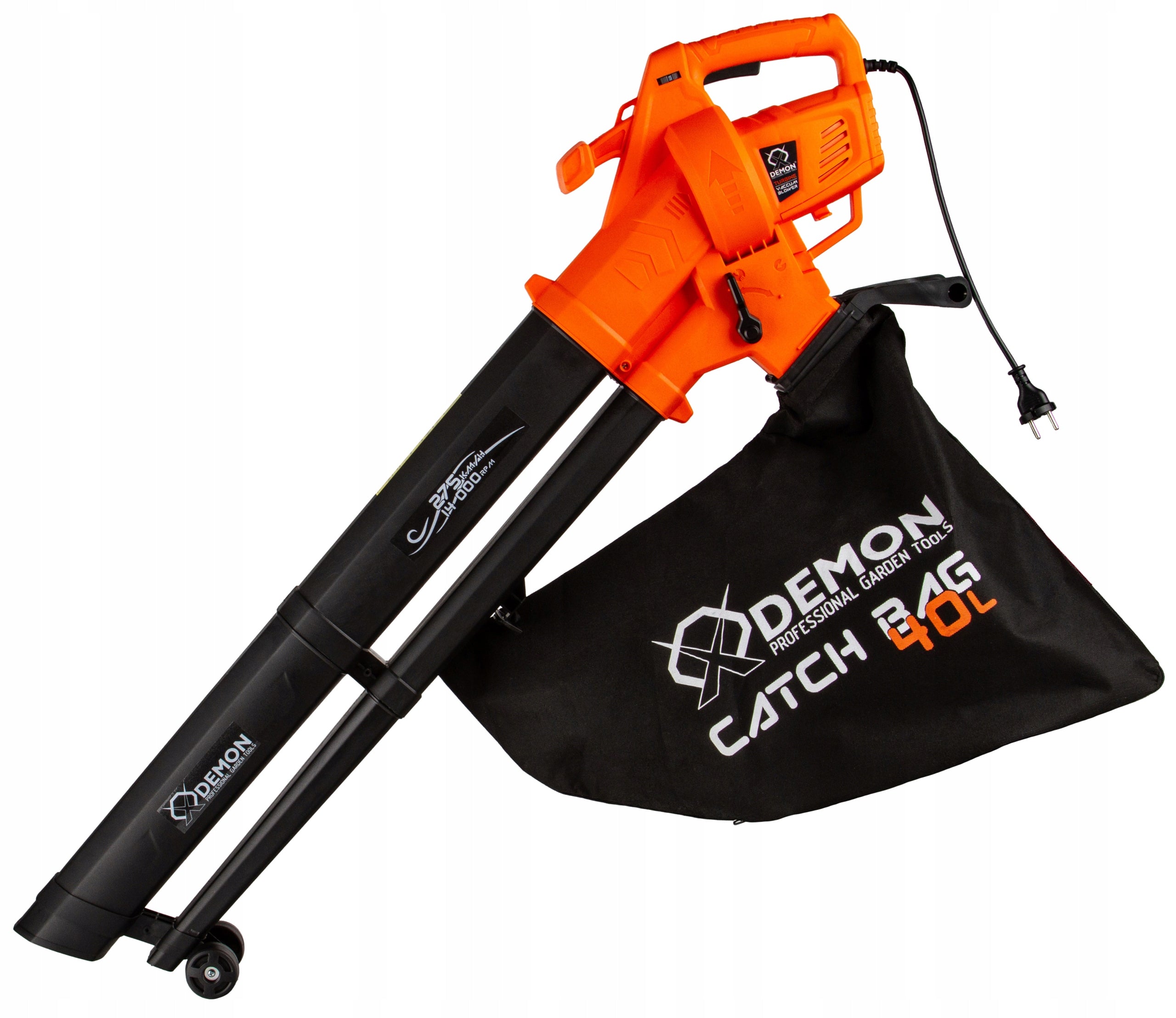 ELECTRIC LEAF BLOWER 3500W GARDEN 3IN1 VACUUM CLEANER SHREDDER 40L Brand Demon