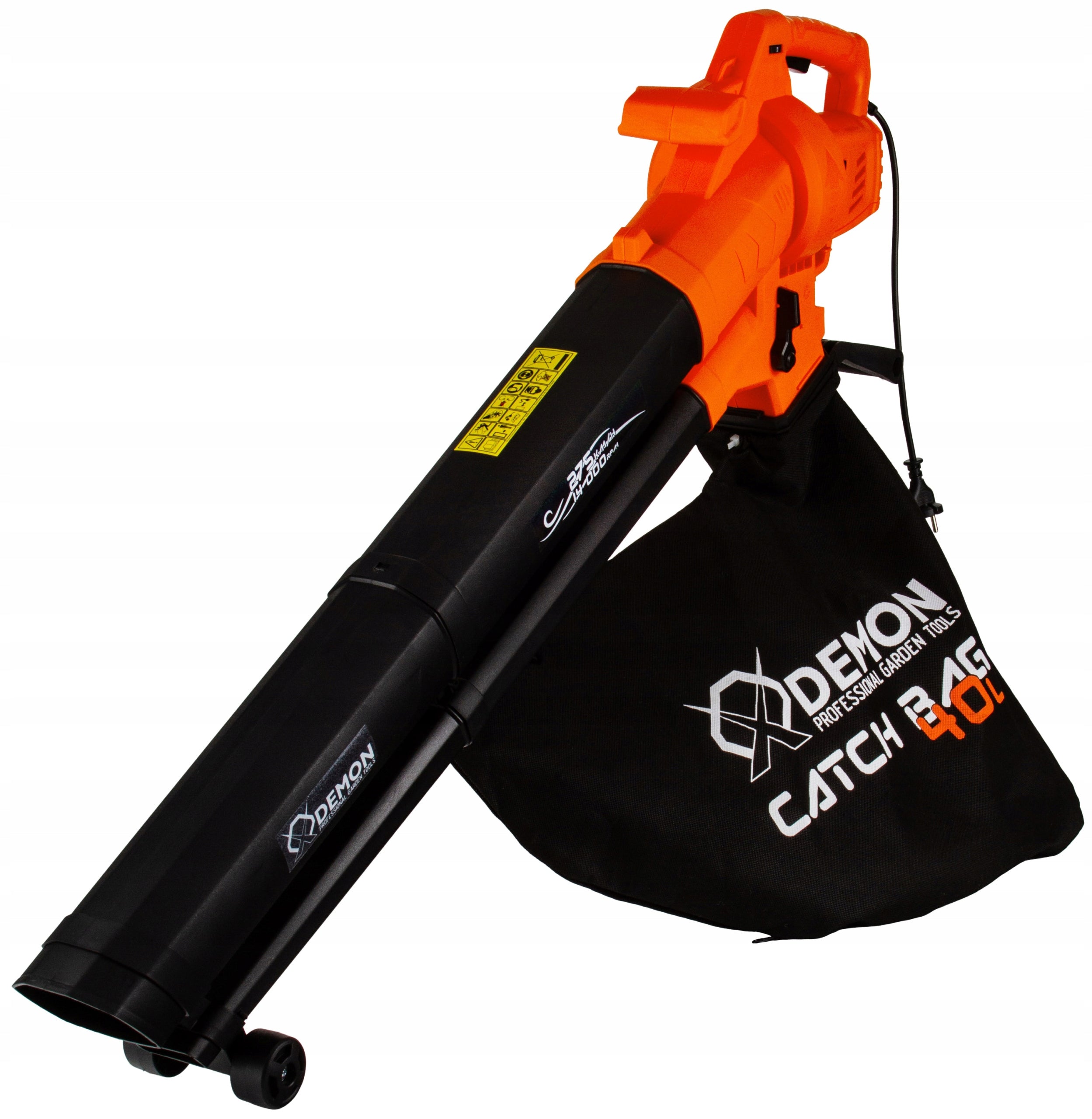ELECTRIC LEAF BLOWER 3500W GARDEN 3IN1 VACUUM CLEANER SHREDDER 40L Power supply electrical