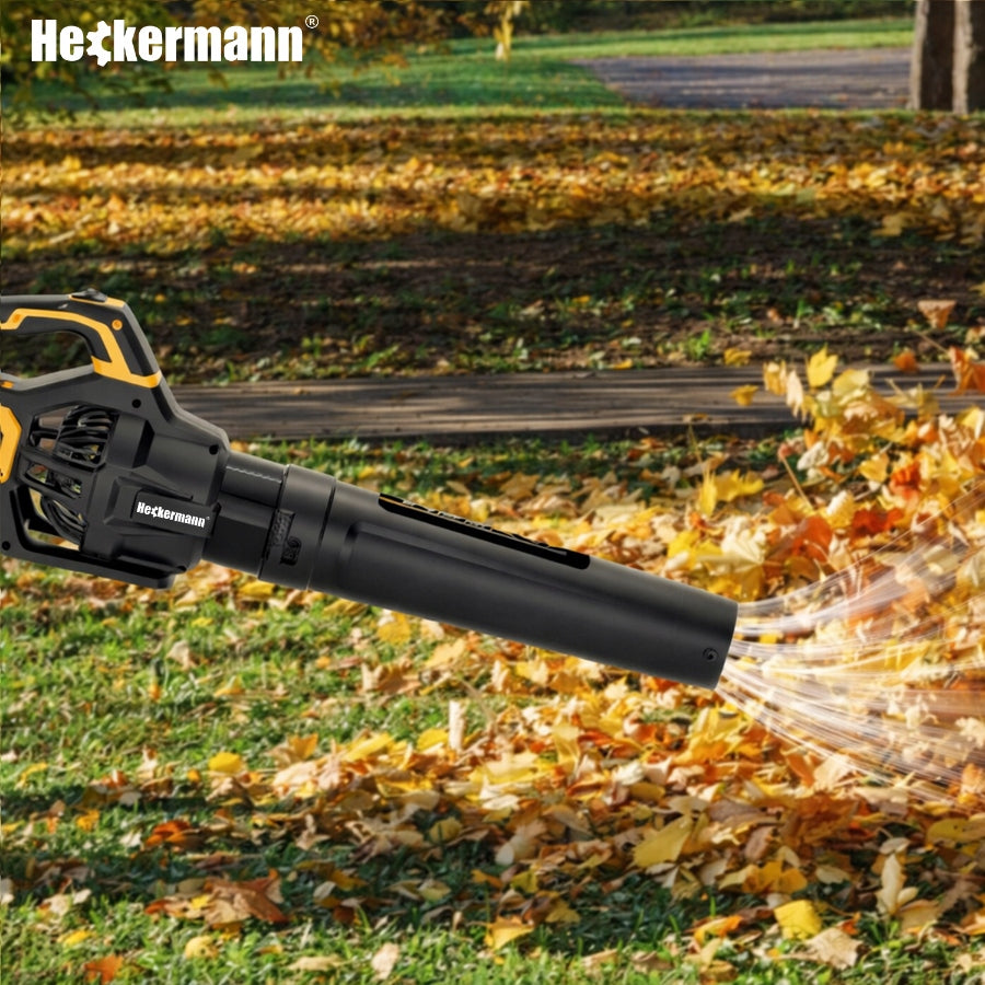 ELECTRIC LEAF BLOWER CORDLESS GARDEN TURBO 40V 202 km/h Brand Heckermann