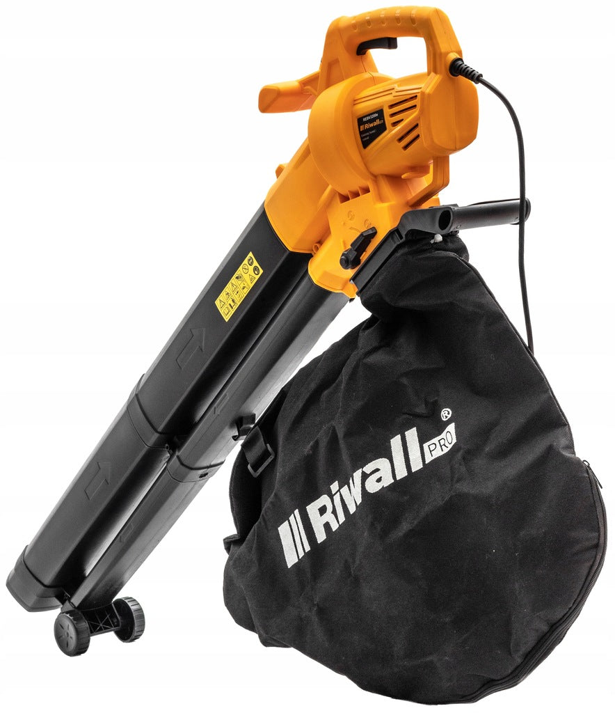 ELECTRIC LEAF VACUUM CLEANER 45L Riwall REBV3200E SHREDDER Shredding option grinding option
